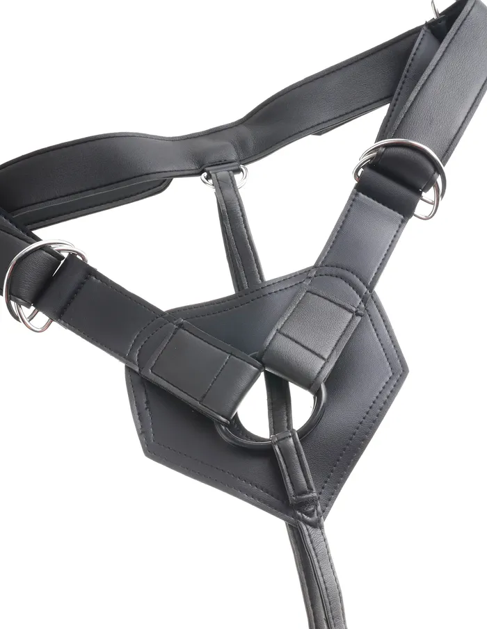King Cock Strap On Harness W- 8 In Cock Light | Pipedream Products Female Sex Toys