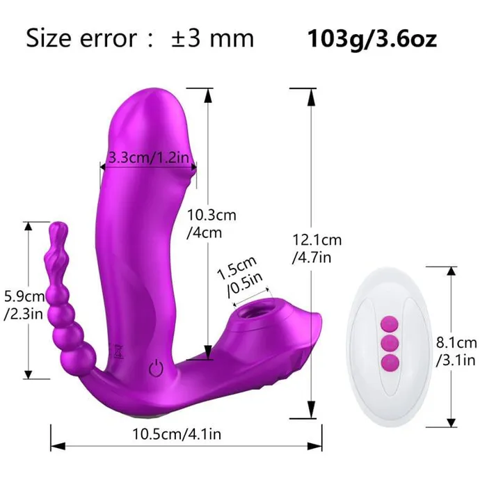 3 em 1 - Vibrador Calcinha Estrela | 18+sexyshop Vibrators