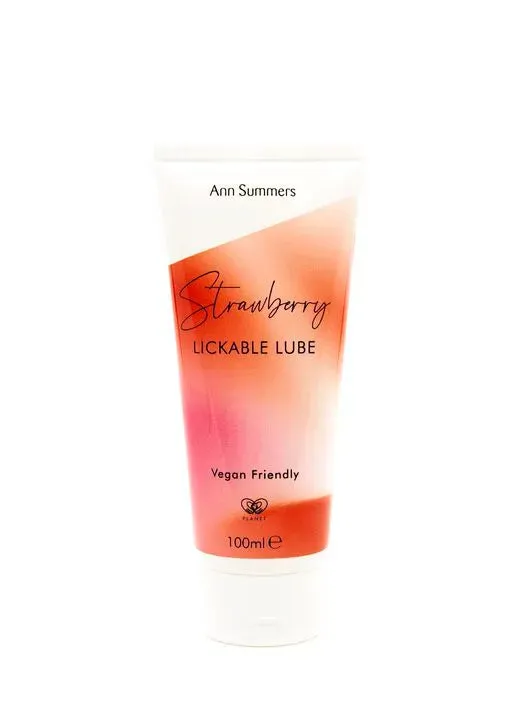 Ann Summers Vibrators | Strawberry Lickable Flavoured Lube 100ml