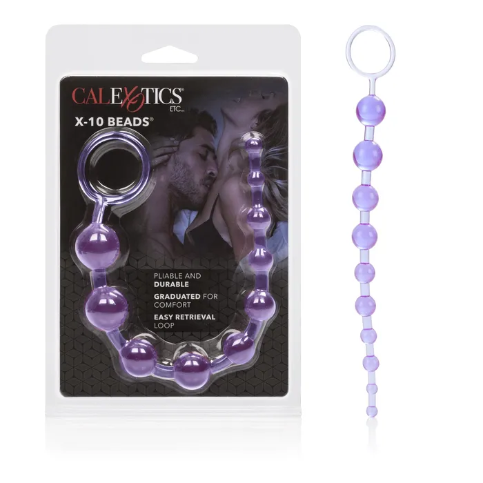 CalExotics X10 Beads Purple Vibrators
