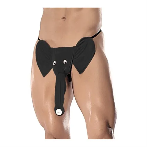 E-Z Sensations Teddies And Bodies | Squeaker Elephant G-String - One Size