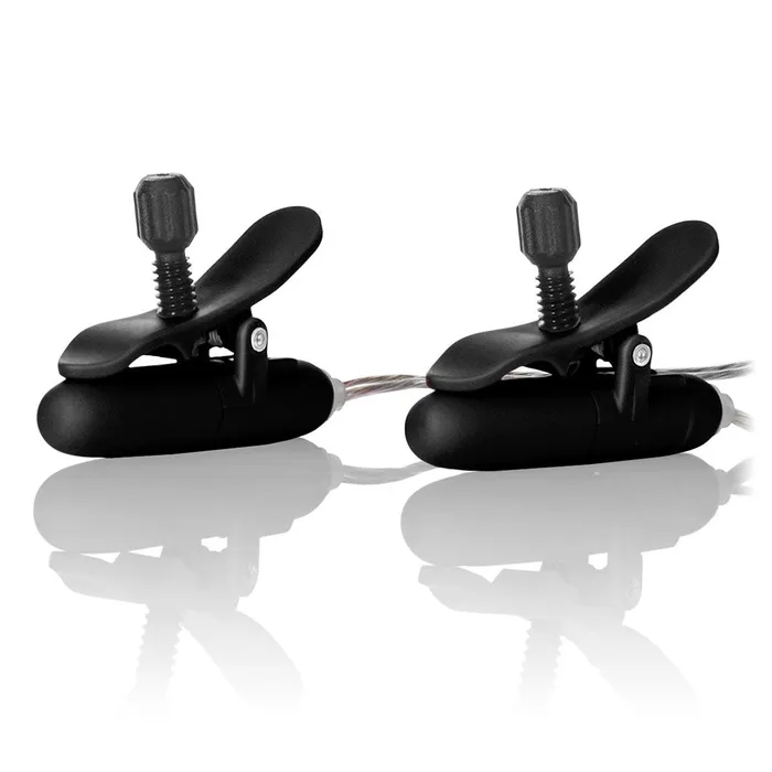 Heated Vibrating Nipple Teasers Black | California Exotic Anal Heated Vibrating Nipple Teasers Black | California Exotic Anal