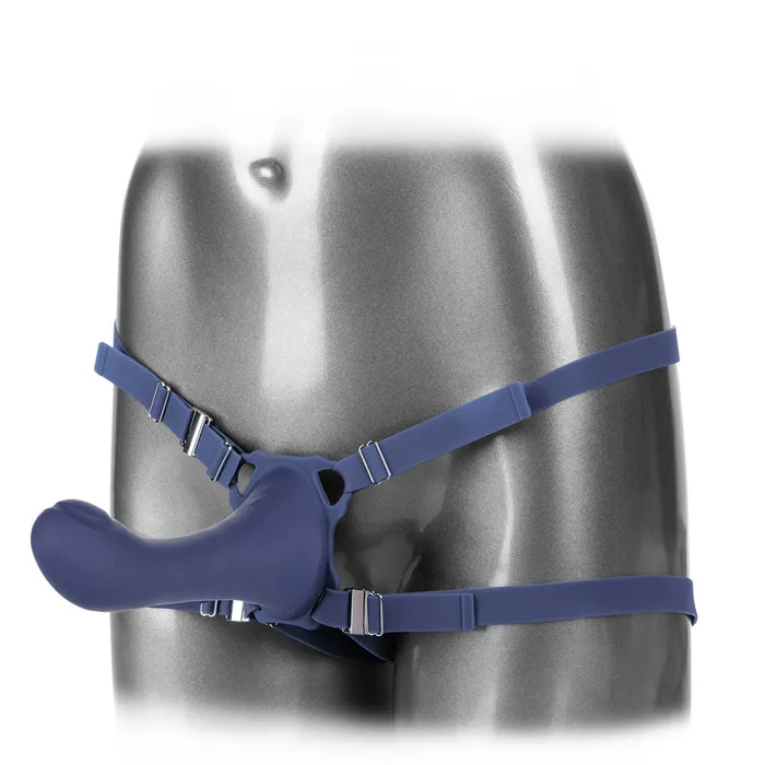 Her Royal Harness Me2 Thumper Strap On With Rechargeable Vibe California Exotic Female Sex Toys