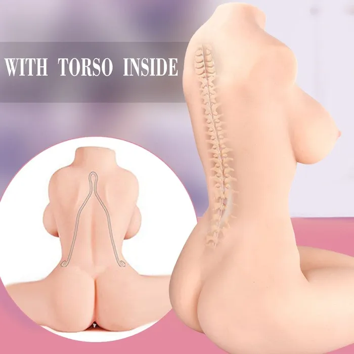 Male Sex Toys | secretera Realistic Love Dolls Masturbator Torso Bendable Joint Vagina Stimulator Sex Toys