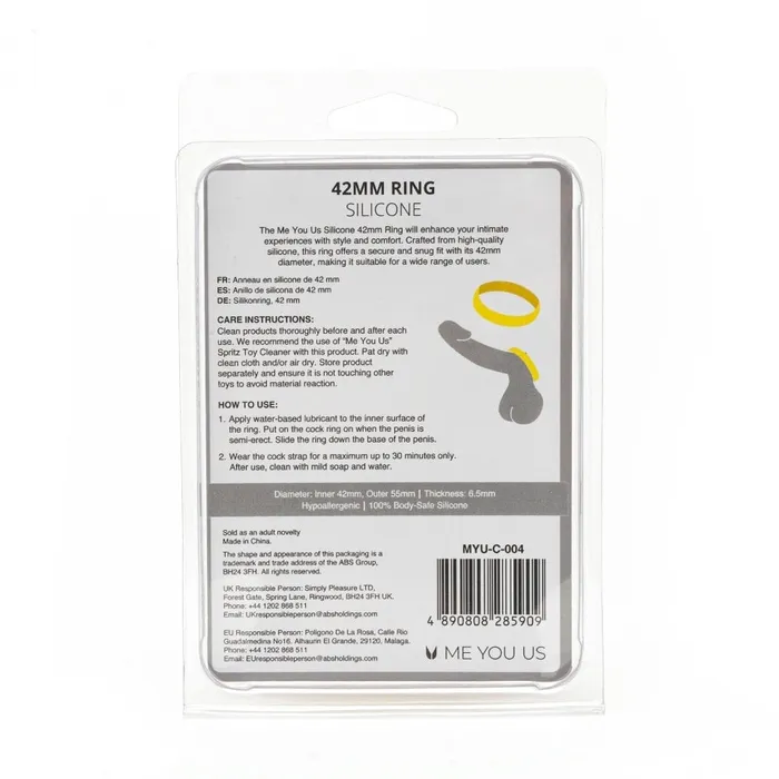 Me You Us Male Sex Toys | Me You Us Silicone 42mm Ring
