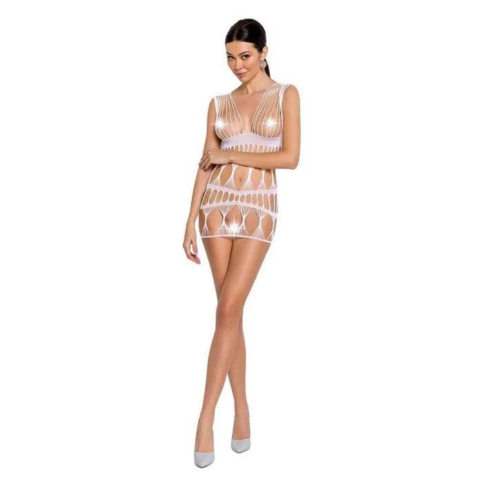 Passion Lingerie Female Sex Toys Passion Body Stocking Dress White