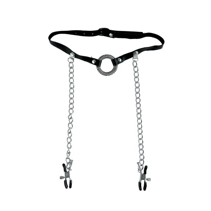 Pipedream Couples Fetish Fantasy Series Ltd Ed ORing Gag Nipple Clamps