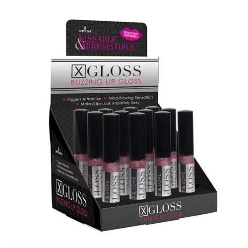 Sensuva X Gloss Assorted 12 Display Counter Display Female Sex Toys