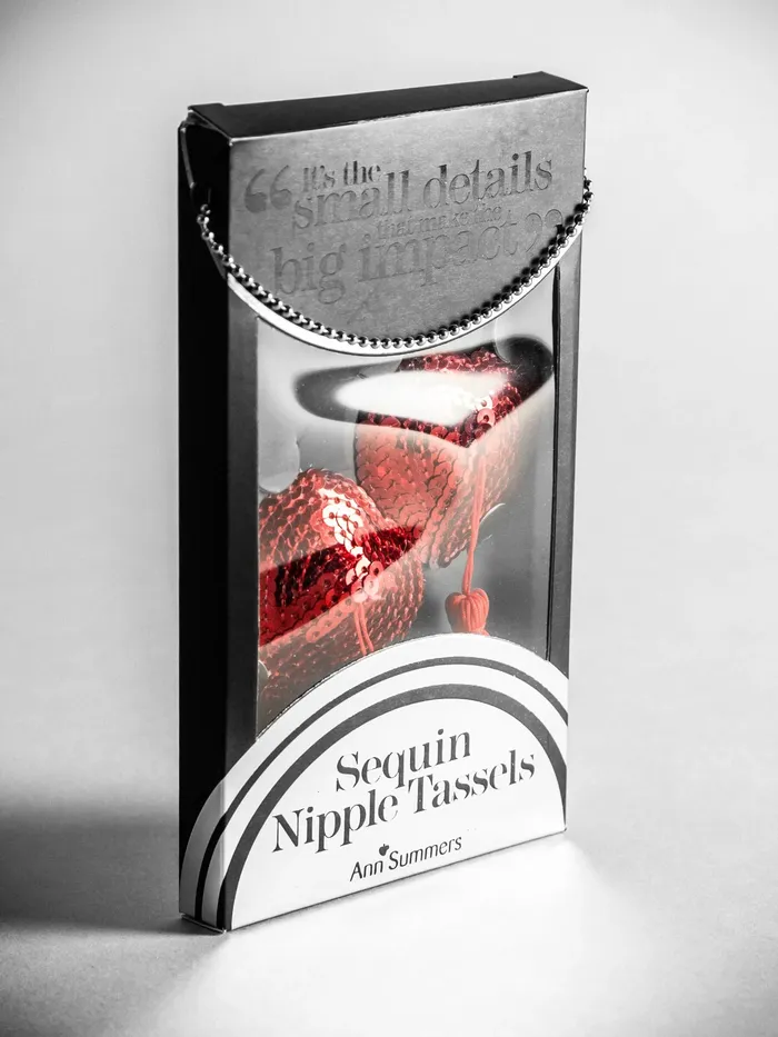 Vibrators | Sequin Nipple Tassel Red Hearts - Ann Summers
