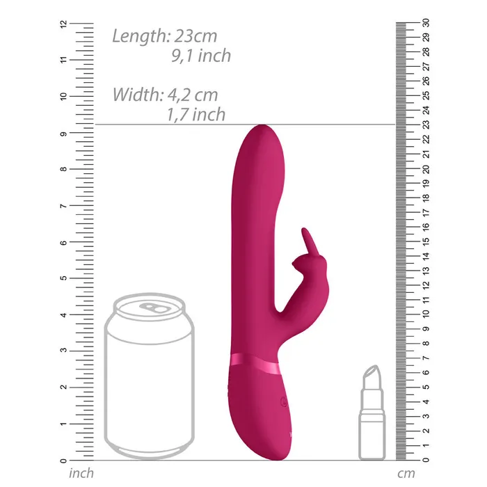 Vive Amoris Pink Rabbit Vibrator With Stimulating Beads | Shots Toys Female Sex Toys
